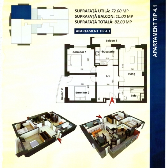 Plan Apartament Tip 4.1
